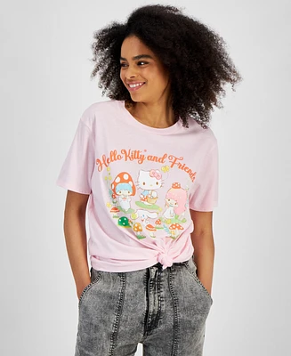Love Tribe Juniors' Mushrooms Hello Kitty & Friends T-Shirt