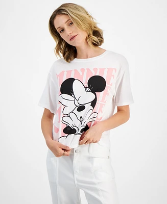 Disney Juniors' Minnie Mouse Graphic Crewneck T-Shirt