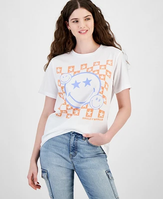 Grayson Threads, The Label Juniors' Smiley Graphic T-Shirt