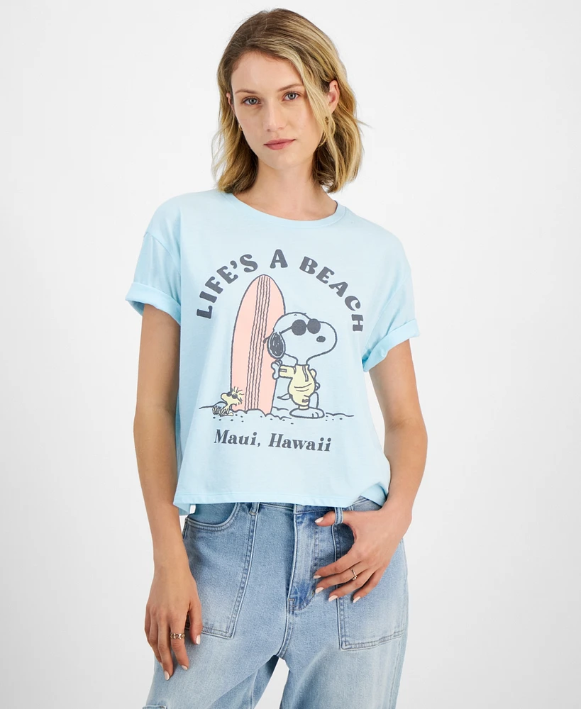 Grayson Threads, The Label Juniors' Snoopy Graphic T-Shirt