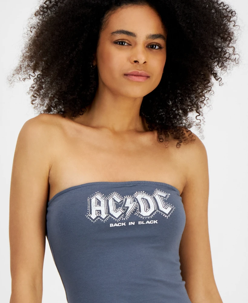 Grayson Threads, The Label Juniors' Ac/Dc Graphic Tube Top