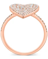 Effy Diamond Heart Ring (5/8 ct. t.w.) in 14k Rose Gold