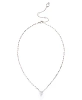 Kleinfeld Cubic Zirconia Pear Cut Delicate Necklace