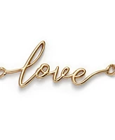 Kleinfeld Gold-Tone Love Script Delicate Bracelet