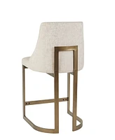 Madison Park Bryce 26"H Upholstered Counter Stool with Metal Base