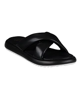 Gc Shoes Women's Nalani Cross-Strap Slide Flat Sandals