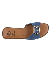 Gc Shoes Women's Davina Hardware Slide Flat Sandals