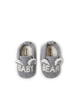 Dearfoams Baby Boys Casey Bear Family Scuff Slipper