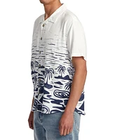 Rvca Men's Wasted Palms Short Sleeve Shirt