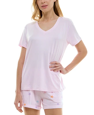 Roudelain Women's Short-Sleeve Boxy Pajama Top