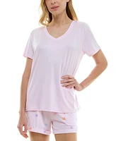 Roudelain Women's Short-Sleeve Boxy Pajama Top
