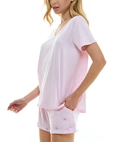 Roudelain Women's Short-Sleeve Boxy Pajama Top