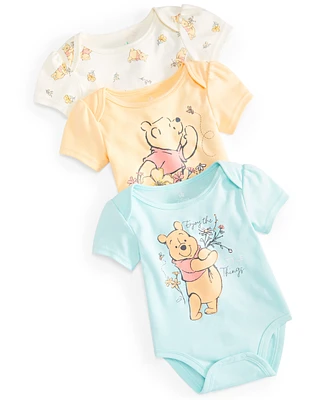 Disney Baby 3 Pack Winnie The Pooh  Bodysuits