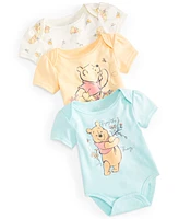 Disney Baby 3 Pack Winnie The Pooh  Bodysuits