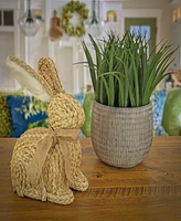 National Tree Company 9" Braided Bunny Decor