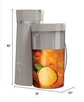 Tzumi Puree Iced Tea and Coffee Maker, 2-Quart