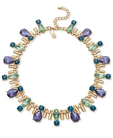 I.n.c. International Concepts Gold-Tone Multicolor Crystal All-Around Statement Necklace, 17" + 3" extender, Created for Macy's