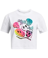 Under Armour Big Girls Palm Sport Graphic Crop Short-Sleeve T-Shirt