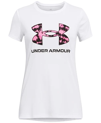 Under Armour Big Girls Tech Print Fill Logo Short Sleeve T-shirt