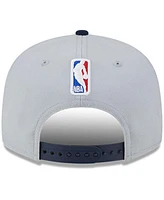 Men's New Era Gray, Navy Washington Wizards Tip-Off Two-Tone 9FIFTY Snapback Hat