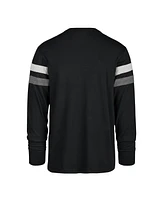 Men's '47 Brand Black Distressed New Orleans Saints Irving Long Sleeve T-shirt