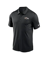 Men's Nike Black Baltimore Ravens Franchise Team Logo Performance Polo Shirt