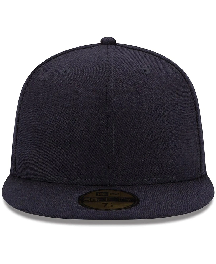 Men's New Era Navy Blank 59FIFTY Fitted Hat