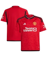 Big Boys and Girls adidas Red Manchester United / Home Replica Jersey