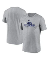 Men's Nike Heathered Charcoal Los Angeles Dodgers Local Rep Legend Performance T-shirt