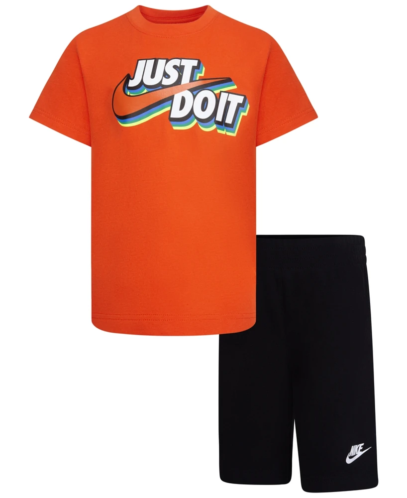 Nike Little Boys Fleece Short Set