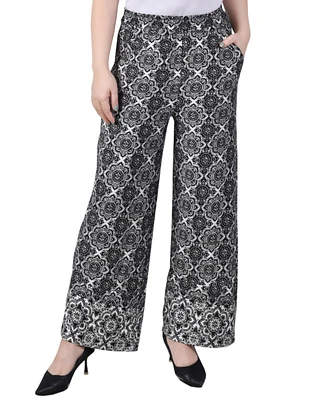 Ny Collection Women's Wide Leg Pull On Pants