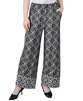 Ny Collection Women's Wide Leg Pull On Pants