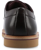 Vance Co. Men's William Tru Comfort Foam Plain Toe Lace-Up Derby Shoes