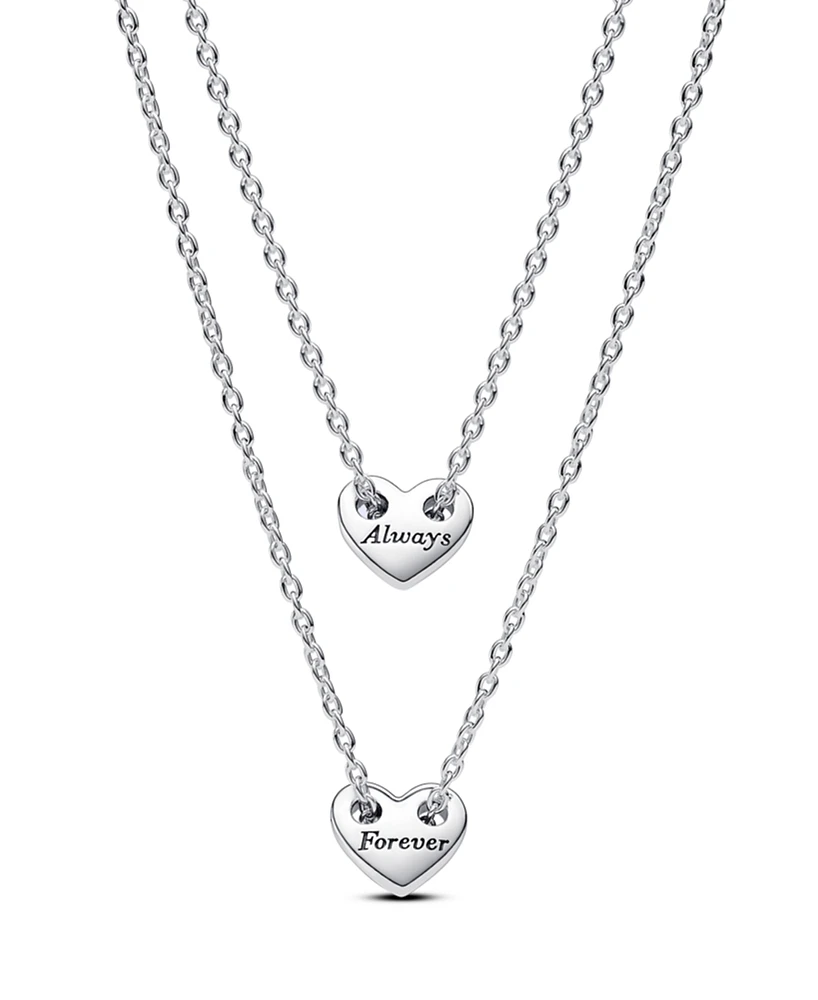 Pandora Forever Always Splittable Heart Collier Necklaces