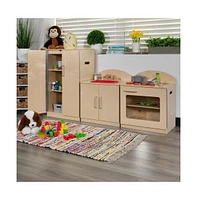 Children's Wooden Kitchen Set-Stove/Sink/Refrigerator For Commercial Or Home Use