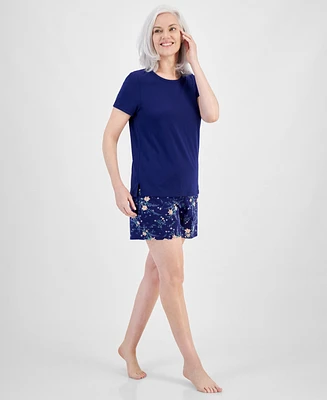 Charter Club Women's Short-Sleeve Pajamas Set, Created for Macy's