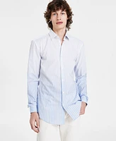 Hugo by Hugo Boss Men's Slim Fit Long Sleeve Button-Front Striped Shirt