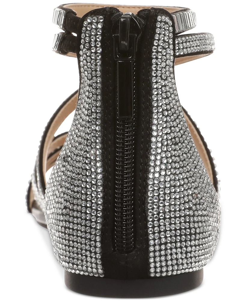 Thalia Sodi Women's Dana Embellished Strappy Flat Sandals