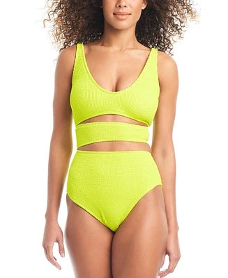 Bar Iii Women's Cut-Out One-Piece Swimsuit, Created for Macy's