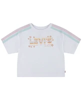 Levi's Big Girls Meet and Greet Striped Short Sleeve T-shirt