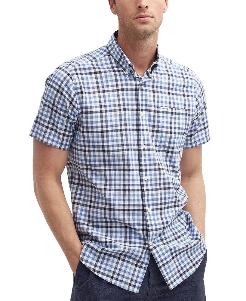 Barbour Men's Kinson Gingham Short Sleeve Button-Down Shirt