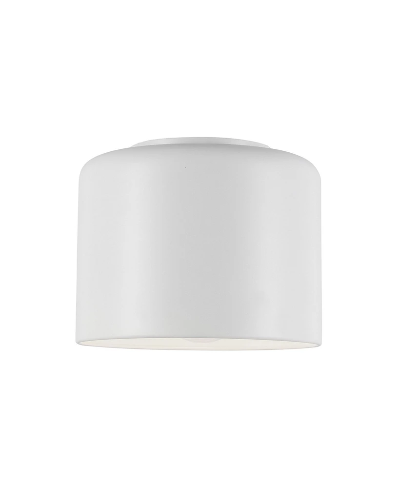 Dainolite 6" Metal Emilia 1 Light Flush Mount with Shade