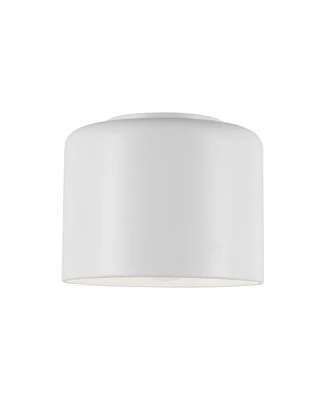 Dainolite 6" Metal Emilia 1 Light Flush Mount with Shade