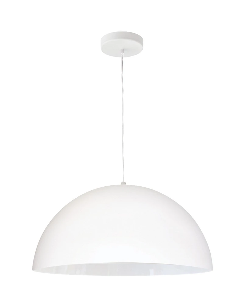 Dainolite 8" Metal Ofelia 1 Light Small Pendant