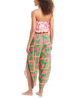 Bar Iii Women's Strapless Cover-Up Jumpsuit, Created for Macy's