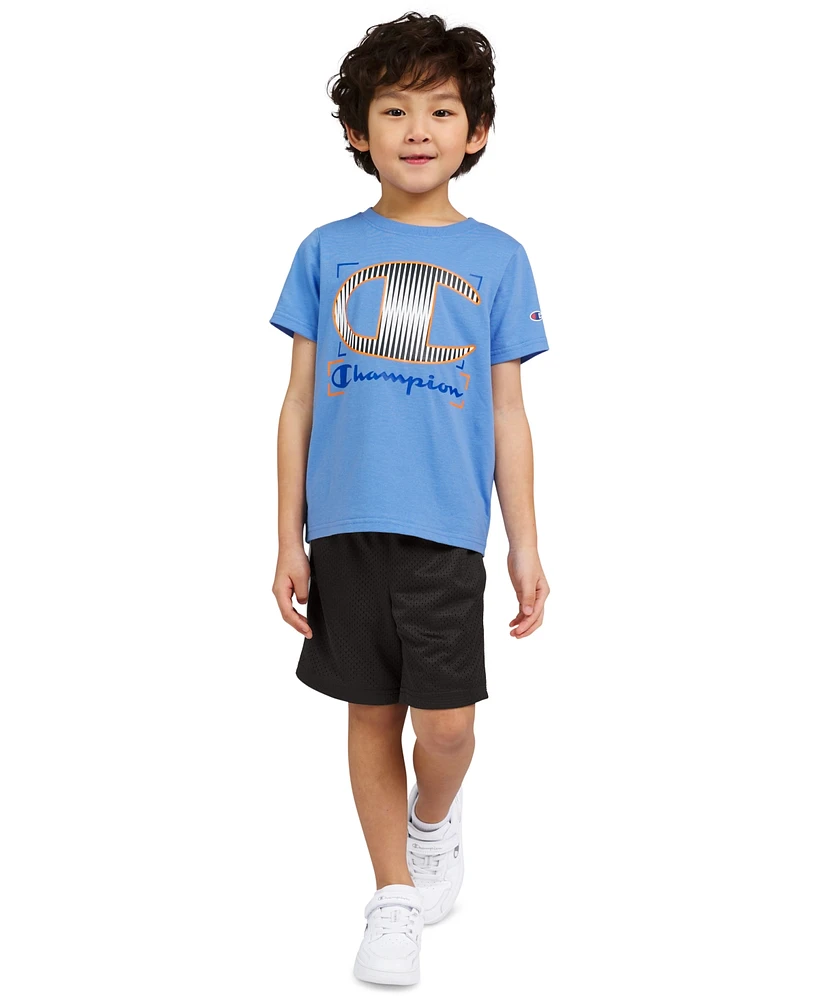 Champion Little Boys Logo Graphic T-Shirt & Shorts, 2 Piece Set