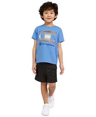 Champion Little Boys Logo Graphic T-Shirt & Shorts, 2 Piece Set