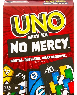 Uno Show ‘em No Mercy Card Game for Kids, Adults Family Night, Parties and Travel - Multi