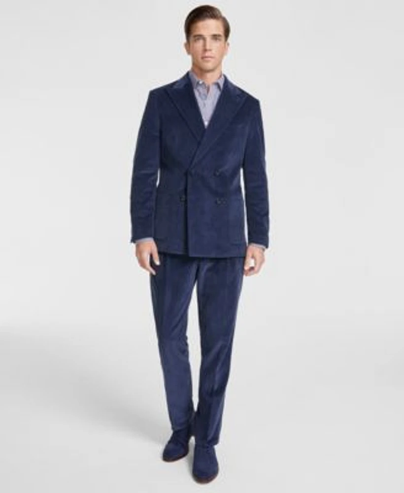 Tommy Hilfiger Mens Relaxed Modern Fit Corduroy Suit Separates