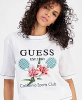 Guess Women's Zoey Short-Sleeve Graphic Crewneck T-Shirt